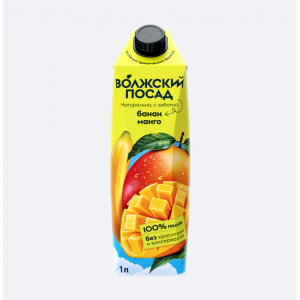 Волжский Посад НЕКТАР банан-манго 1л.